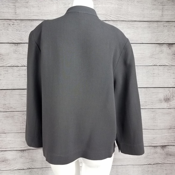 Eileen Fisher Size S Button front Lightweight Jacket Gray - Picture 5 of 8